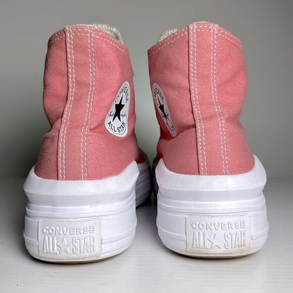 Converse Chuck Taylor All Star Move Hi Platform Pink Sneakers - Picture 3 of 10